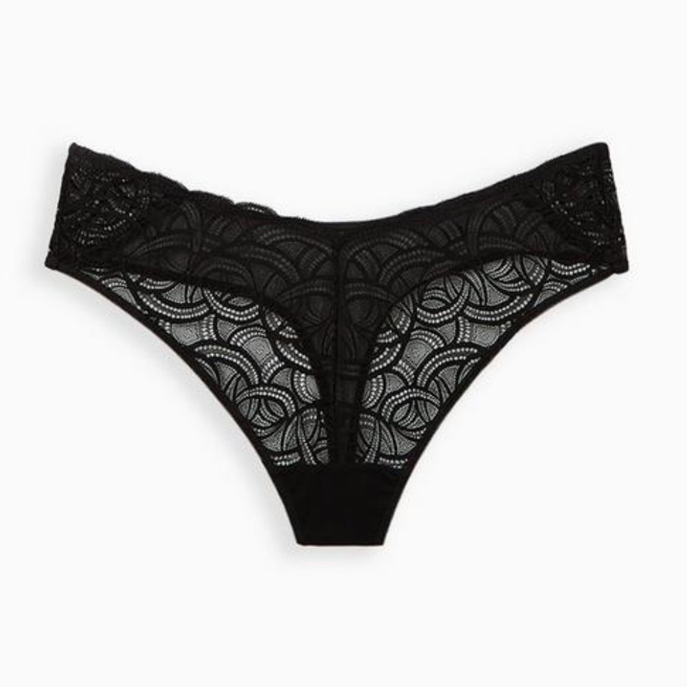 Torrid Black Lacy Thong